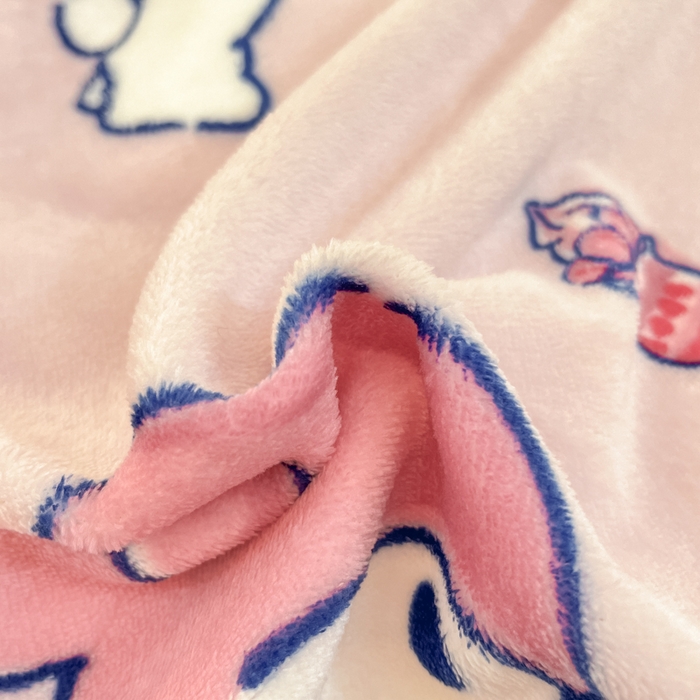 91家纺网 家纺一手货源 找家纺 2024新品正版三丽鸥授权卡通加厚高克重牛奶绒系列四件套 绒三丽鸥-莓莓美乐蒂