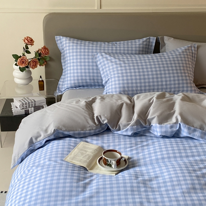 91家纺网 家纺一手货源 找家纺 涵宸家纺 2024新款亲肤全棉磨毛印花四件套--芬兰系列 简兮兰