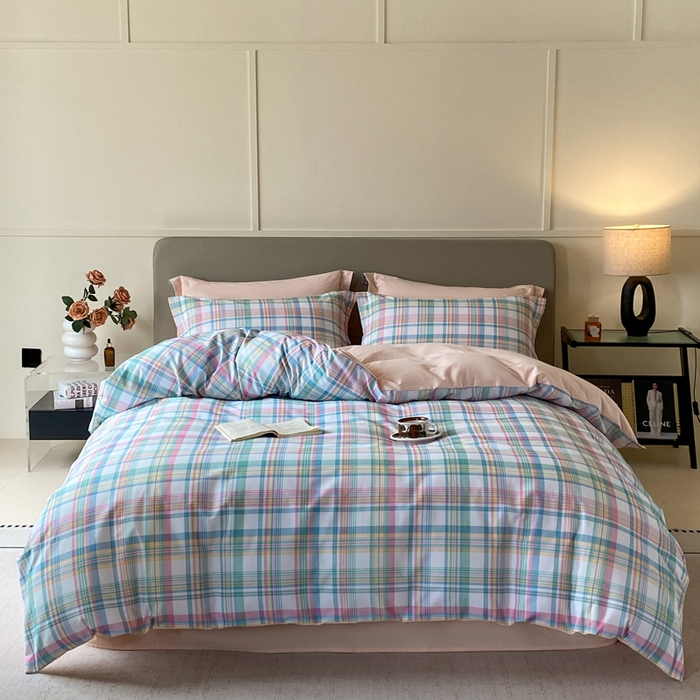 91家纺网 家纺一手货源 找家纺 涵宸家纺 2024新款亲肤全棉磨毛印花四件套--芬兰系列 棒棒糖