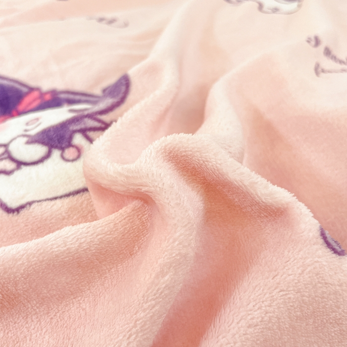 91家纺网 家纺一手货源 找家纺 2024新品正版三丽鸥授权卡通加厚高克重牛奶绒系列四件套 绒三丽鸥-可爱库洛米