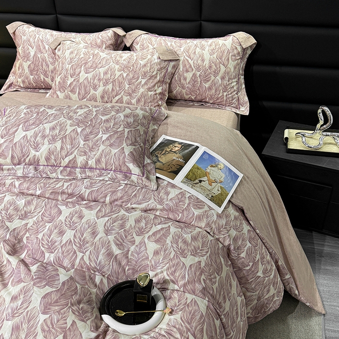 91家纺网 家纺一手货源 找家纺 2024新款A类全棉磨毛数码印花系列四件套 如伊咖