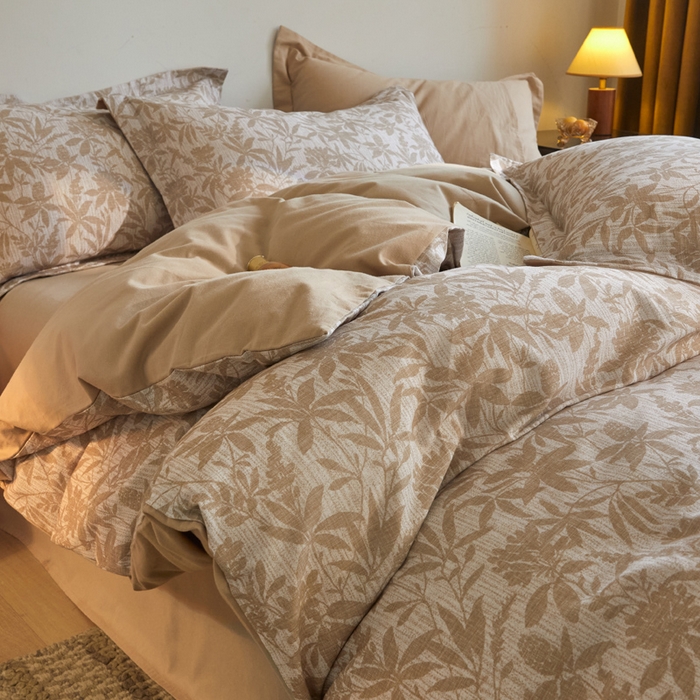 91家纺网 家纺一手货源 找家纺 涵宸家纺 2024新款亲肤全棉磨毛印花四件套--芬兰系列 夜莺之歌