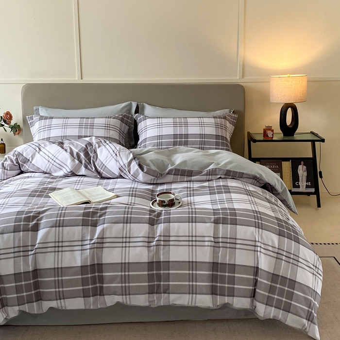 91家纺网 家纺一手货源 找家纺 涵宸家纺 2024新款亲肤全棉磨毛印花四件套--芬兰系列 阿华甜