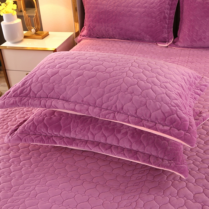 91家纺网 家纺一手货源 找家纺 芸锦豪 2024新款宝宝绒床盖 魅力紫