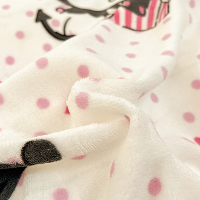 91家纺网 家纺一手货源 找家纺 2024新品正版三丽鸥授权卡通加厚高克重牛奶绒系列四件套 绒三丽鸥-奶油库洛米