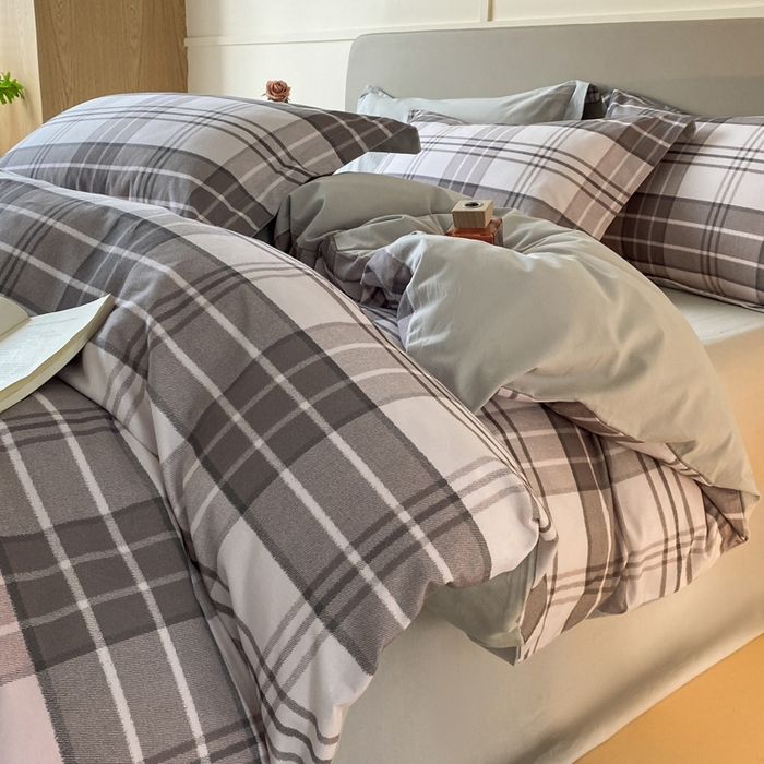 91家纺网 家纺一手货源 找家纺 涵宸家纺 2024新款亲肤全棉磨毛印花四件套--芬兰系列 阿华甜