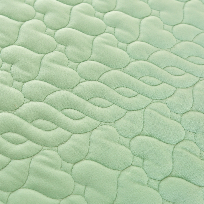 91家纺网 家纺一手货源 找家纺 芸锦豪 2024新款宝宝绒床盖 嫩绿