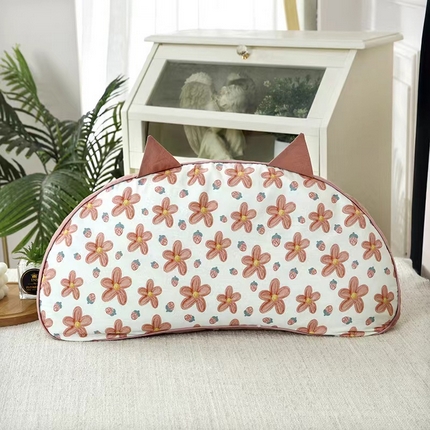 91家纺网 家纺一手货源 找家纺 （总）明星枕业 2024新款猫耳朵荞麦枕10%花草枕30*58