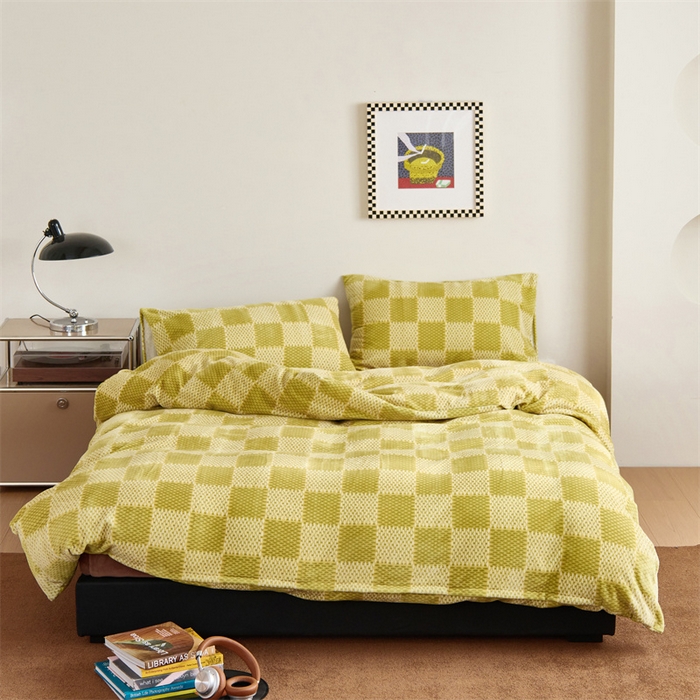 91家纺网 家纺一手货源 找家纺 呗旺鹿 2024新款小红书爆款牛奶绒印花四件套 追梦