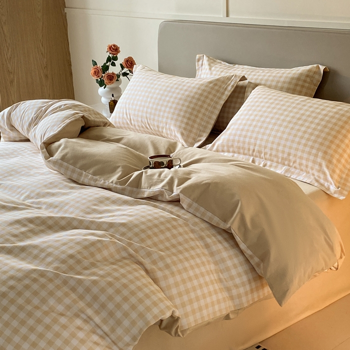 91家纺网 家纺一手货源 找家纺 涵宸家纺 2024新款亲肤全棉磨毛印花四件套--芬兰系列 简兮米