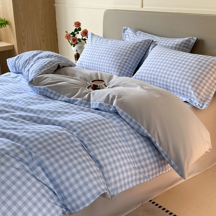 91家纺网 家纺一手货源 找家纺 涵宸家纺 2024新款亲肤全棉磨毛印花四件套--芬兰系列 简兮兰