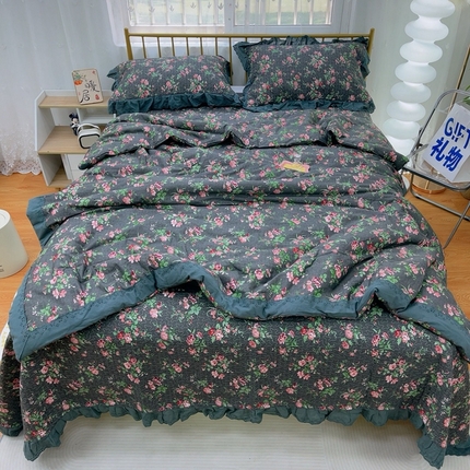 91家纺网 家纺一手货源 找家纺 暖居 2024新款春秋被床盖四件套 中国美