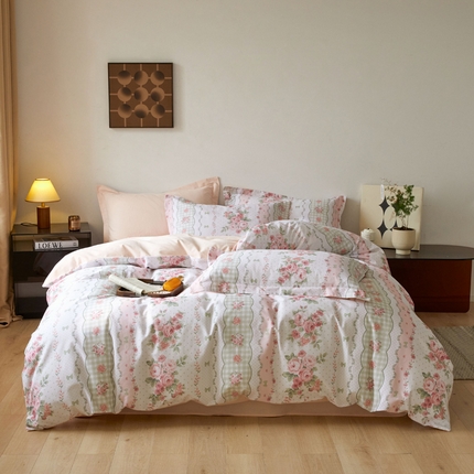 涵宸家纺 2024新款亲肤全棉磨毛印花四件套--芬兰系列 1多萝西