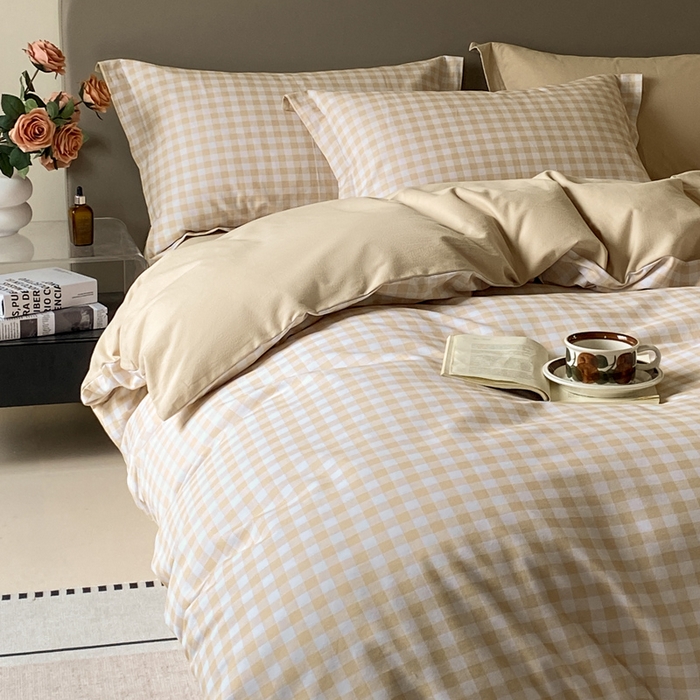 91家纺网 家纺一手货源 找家纺 涵宸家纺 2024新款亲肤全棉磨毛印花四件套--芬兰系列 简兮米