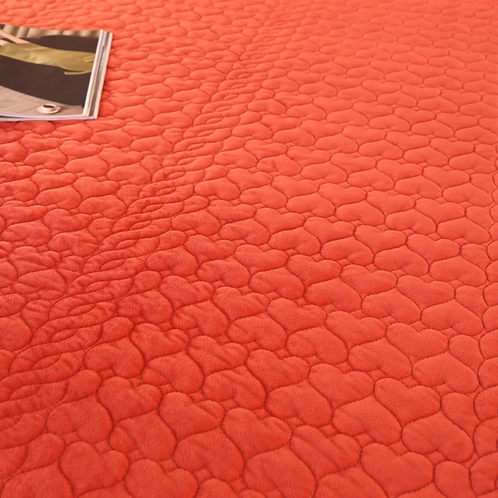 91家纺网 家纺一手货源 找家纺 芸锦豪 2024新款宝宝绒床盖 焦糖色