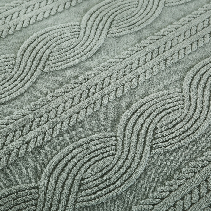 91家纺网 家纺一手货源 找家纺 巴木赫 2024新款8字配色双层羊羔绒毛毯 墨绿