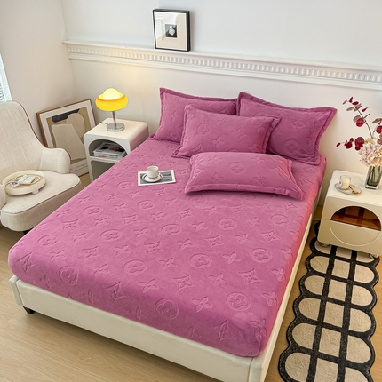 91家纺网 家纺一手货源 找家纺 （总）绒多多 2025新款直播电商爆款纯色牛奶绒床笠