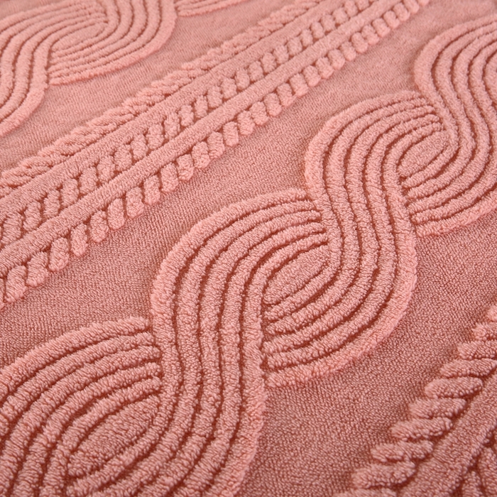 91家纺网 家纺一手货源 找家纺 巴木赫 2024新款8字配色双层羊羔绒毛毯 粉色