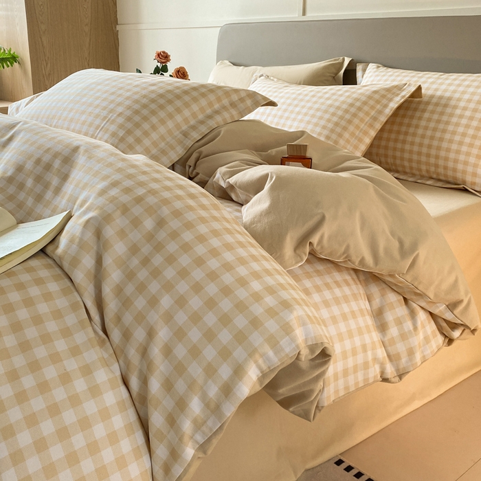 91家纺网 家纺一手货源 找家纺 涵宸家纺 2024新款亲肤全棉磨毛印花四件套--芬兰系列 简兮米