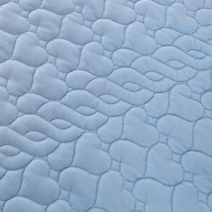 91家纺网 家纺一手货源 找家纺 芸锦豪 2024新款宝宝绒床盖 浅蓝