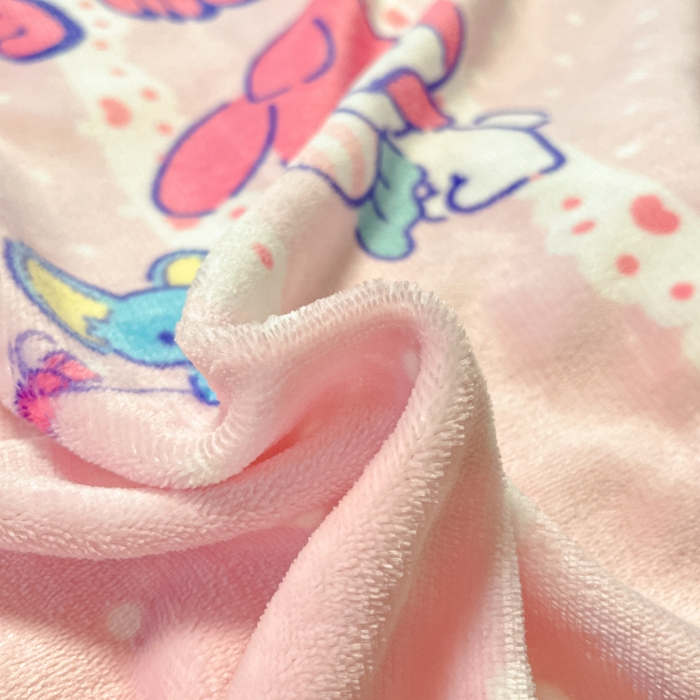 91家纺网 家纺一手货源 找家纺 2024新品正版三丽鸥授权卡通加厚高克重牛奶绒系列四件套 绒三丽鸥-糖心美乐蒂