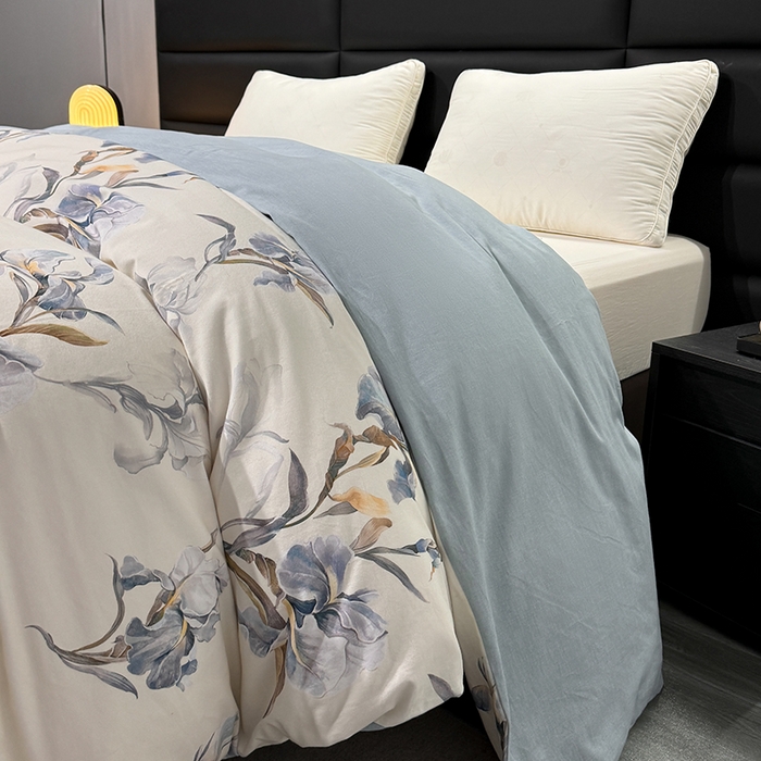 91家纺网 家纺一手货源 找家纺 2024新款A类全棉磨毛数码印花系列单被套 思瑾