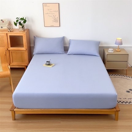 91家纺网 家纺一手货源 找家纺 （总）多品 2024新款水洗棉皱皱纱单品床笠