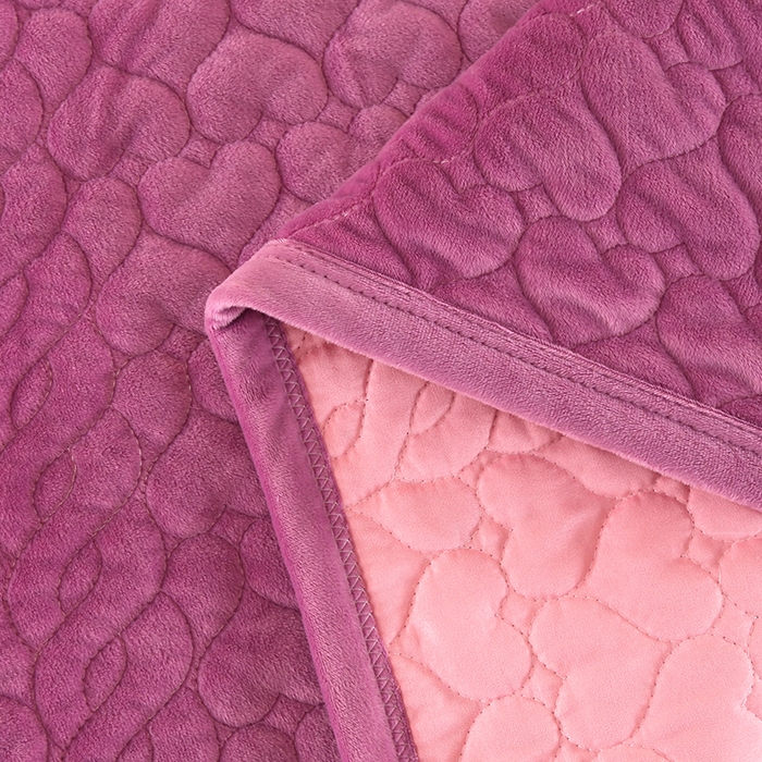 91家纺网 家纺一手货源 找家纺 芸锦豪 2024新款宝宝绒床盖 魅力紫