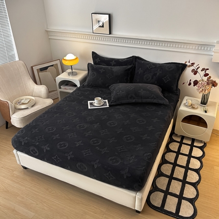 91家纺网 家纺一手货源 找家纺 （总）绒多多 2025新款直播电商爆款纯色牛奶绒床笠