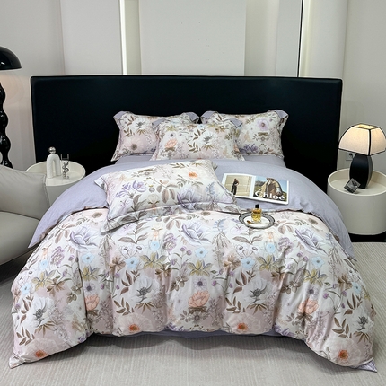 91家纺网 家纺一手货源 找家纺 （总）2024新款A类全棉磨毛数码印花系列四件套