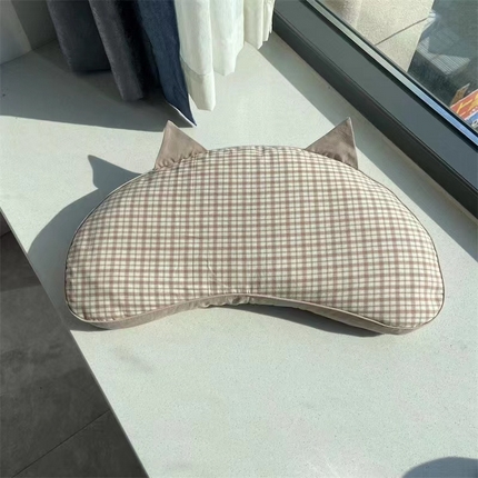 91家纺网 家纺一手货源 找家纺 （总）明星枕业 2024新款猫耳朵荞麦枕10%花草枕30*58