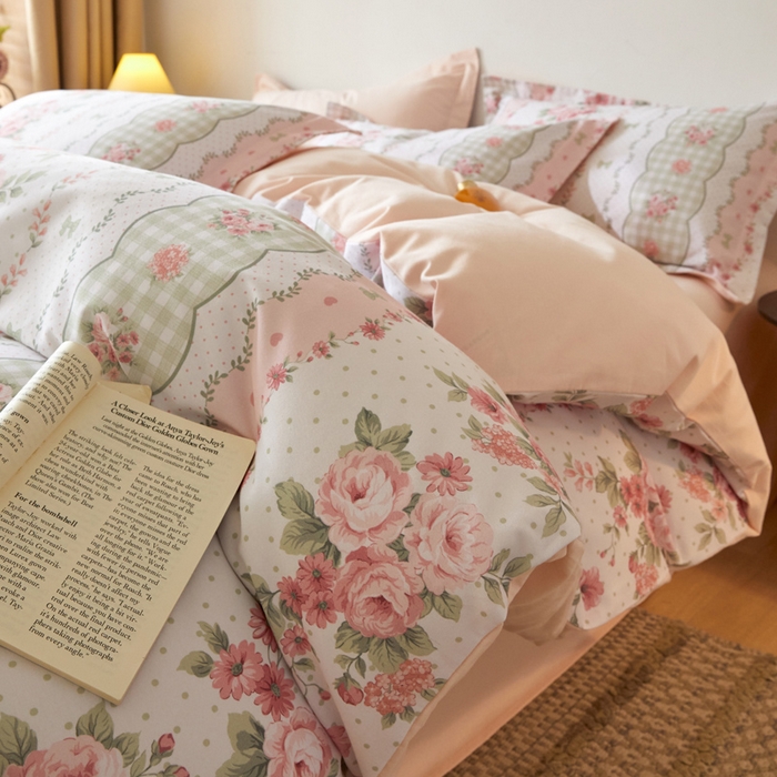 91家纺网 家纺一手货源 找家纺 （总）涵宸家纺 2024新款亲肤全棉磨毛印花四件套--芬兰系列