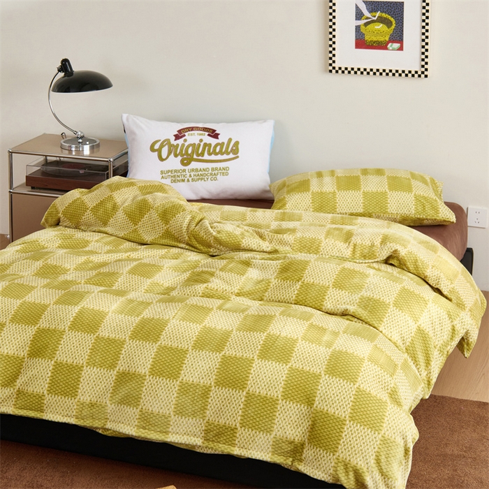 91家纺网 家纺一手货源 找家纺 呗旺鹿 2024新款小红书爆款牛奶绒印花四件套 追梦