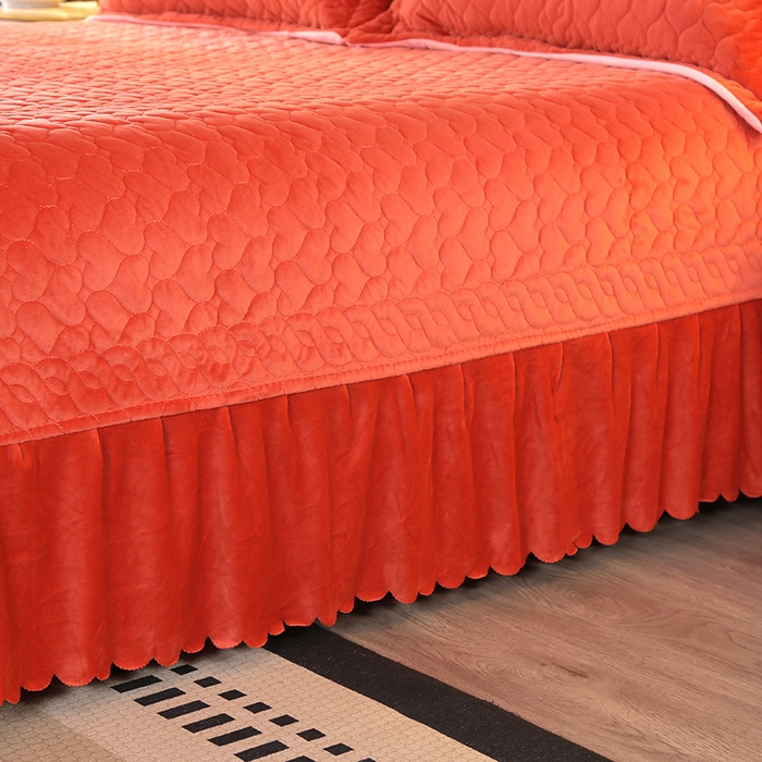 91家纺网 家纺一手货源 找家纺 芸锦豪 2024新款宝宝绒床盖 焦糖色