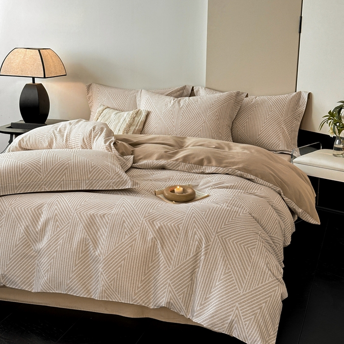 91家纺网 家纺一手货源 找家纺 涵宸家纺 2024新款亲肤全棉磨毛印花四件套--芬兰系列 卢卡斯