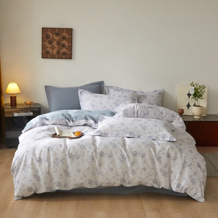 涵宸家纺 2024新款亲肤全棉磨毛印花四件套--芬兰系列 生如夏花