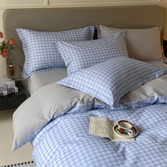 91家纺网 家纺一手货源 找家纺 涵宸家纺 2024新款亲肤全棉磨毛印花四件套--芬兰系列 简兮兰