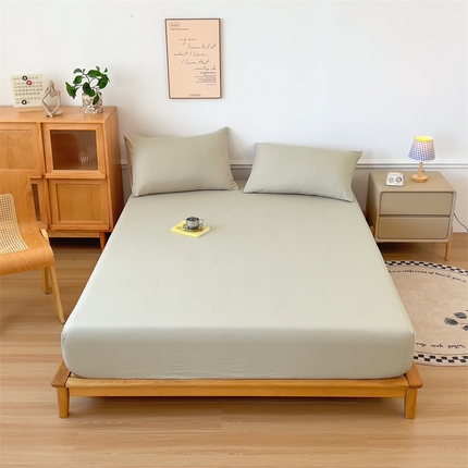 91家纺网 家纺一手货源 找家纺 （总）多品 2024新款水洗棉皱皱纱单品床笠