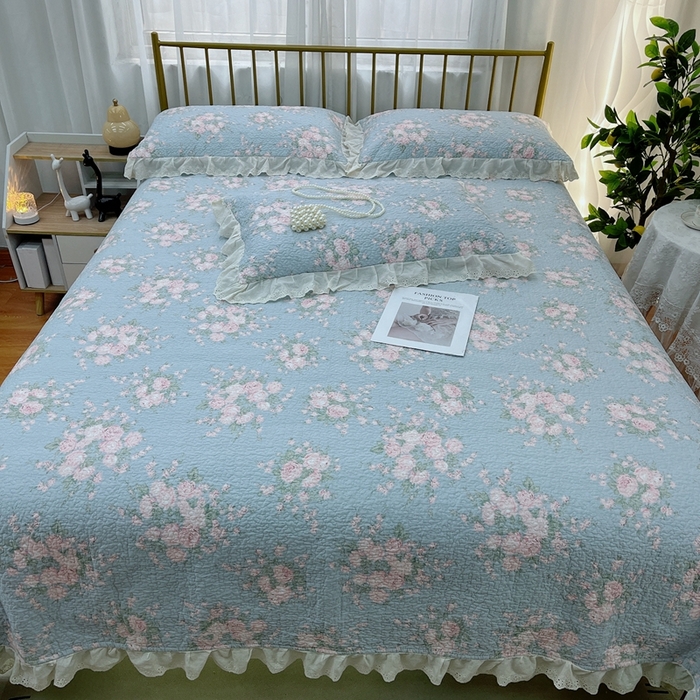 91家纺网 家纺一手货源 找家纺 暖居 2024新款春秋被床盖四件套 苏里南