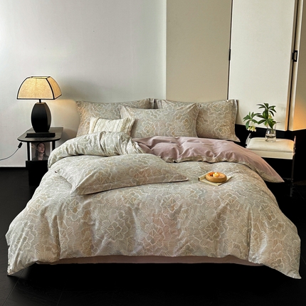 涵宸家纺 2024新款亲肤全棉磨毛印花四件套--芬兰系列 繁花