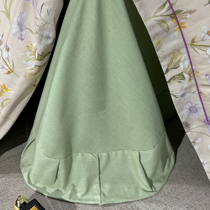 91家纺网 家纺一手货源 找家纺 2024新款A类全棉磨毛数码印花系列四件套 唯有暗香灰