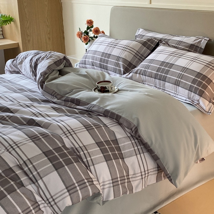 91家纺网 家纺一手货源 找家纺 涵宸家纺 2024新款亲肤全棉磨毛印花四件套--芬兰系列 阿华甜