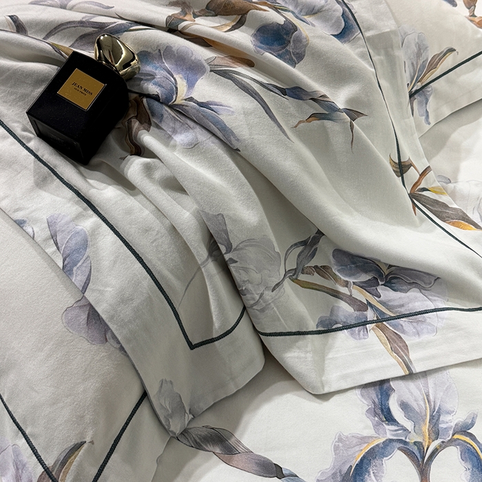 91家纺网 家纺一手货源 找家纺 2024新款A类全棉磨毛数码印花系列四件套 思瑾