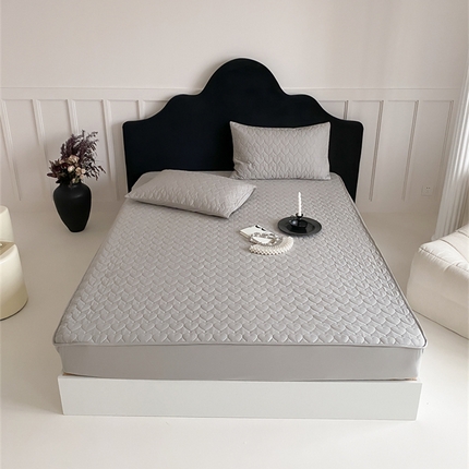 三味舒屋 2024新款加高全棉夹棉床笠--爱慕系列 爱慕灰