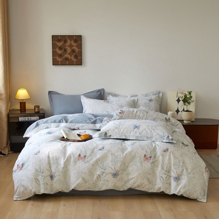 91家纺网 家纺一手货源 找家纺 （总）涵宸家纺 2024新款亲肤全棉磨毛印花四件套--芬兰系列