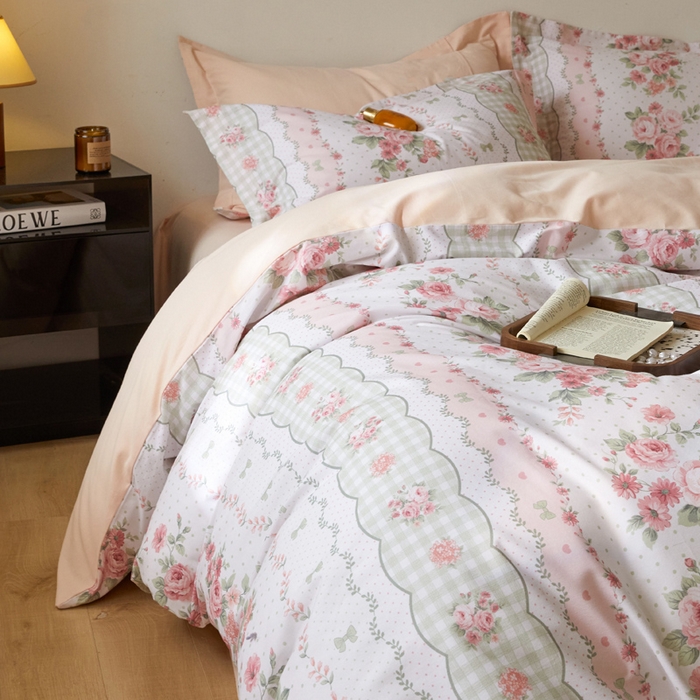 91家纺网 家纺一手货源 找家纺 涵宸家纺 2024新款亲肤全棉磨毛印花四件套--芬兰系列 1多萝西