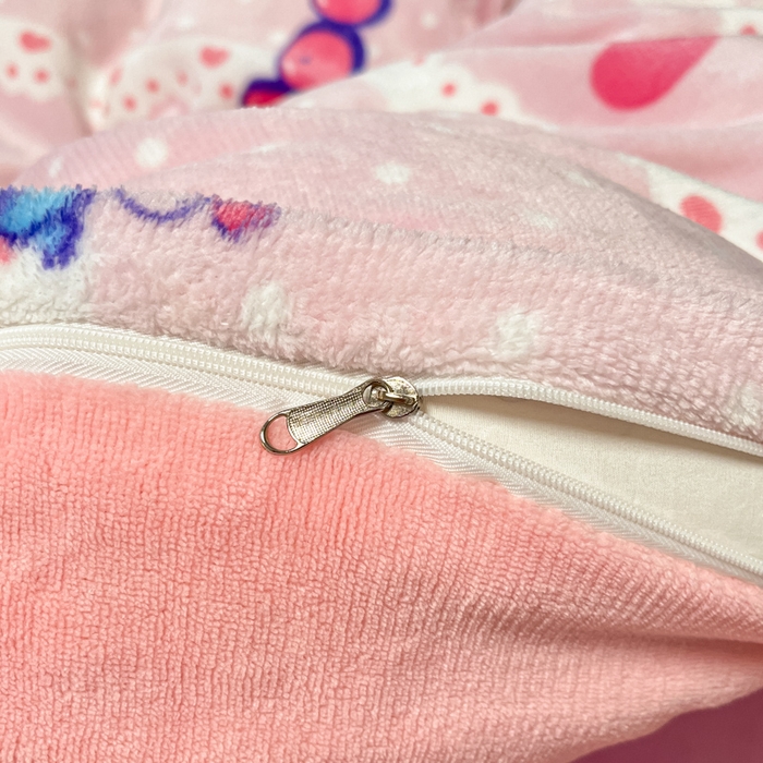 91家纺网 家纺一手货源 找家纺 2024新品正版三丽鸥授权卡通加厚高克重牛奶绒系列四件套 绒三丽鸥-糖心美乐蒂