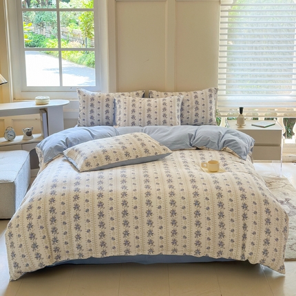 91家纺网 家纺一手货源 找家纺 （总）卢赛尔 2024新款印花四件套