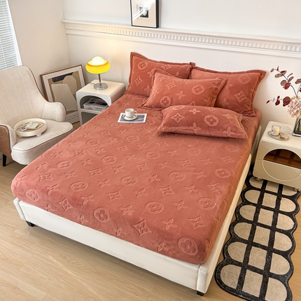 91家纺网 家纺一手货源 找家纺 （总）绒多多 2025新款直播电商爆款纯色牛奶绒床笠