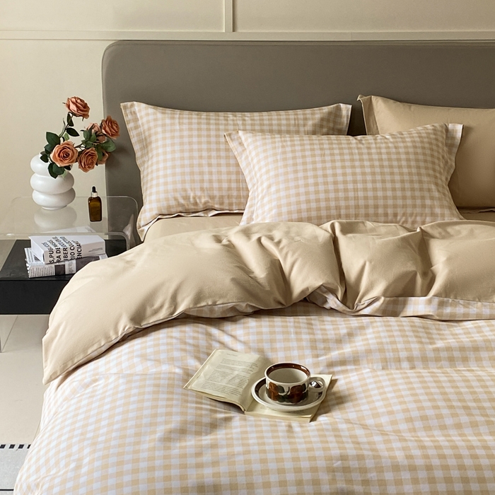 91家纺网 家纺一手货源 找家纺 涵宸家纺 2024新款亲肤全棉磨毛印花四件套--芬兰系列 简兮米